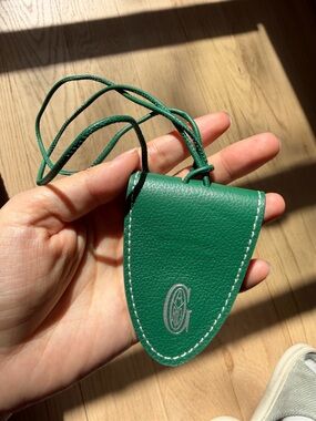 GOYARD Croc Universal Magnetic Bag Clip Calfskin Green